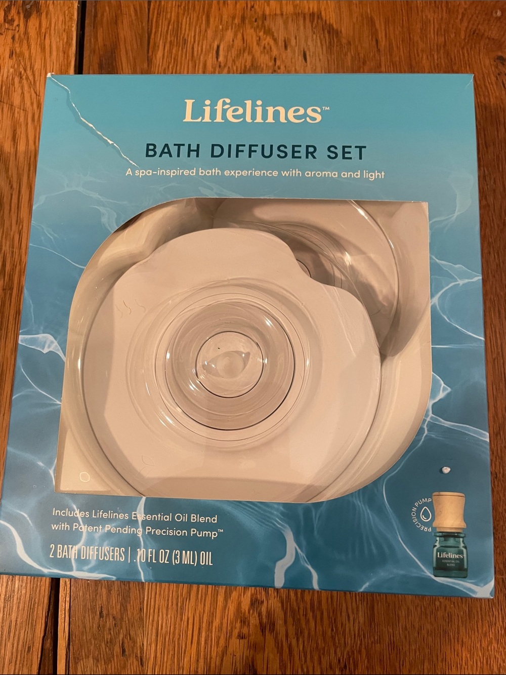 Lifelines Bath Diffuser Set | 2 Floating LED Diffusers | New Opened Box